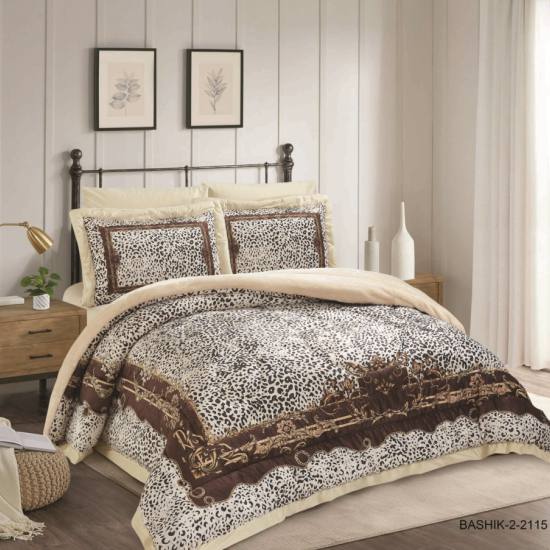 SINGLE SIZE BLANKET COMFORTER 4PCS SET (OUTSIDE VELVET | INSIDE BLANKET)