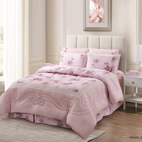4PC COMFORTER SET-QUEEN SIZE - 100% COTTON 
