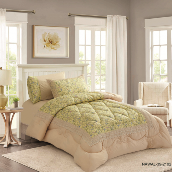 4PC COMFORTER SET-QUEEN SIZE - 100% COTTON 