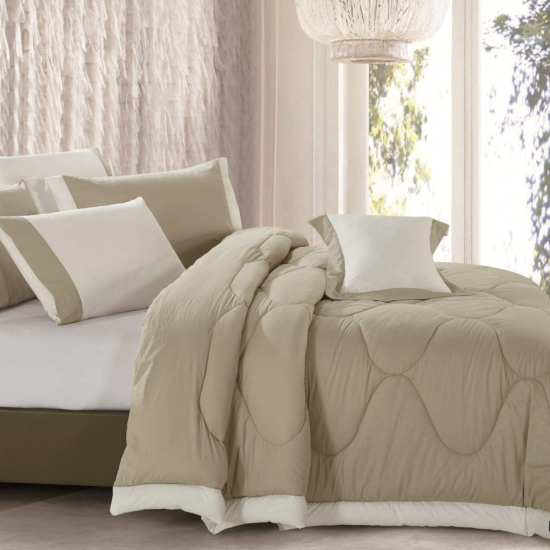 7PC COMFORTER SET-DOUBLE - 100%COTTON - SUPERKING SIZE - 240*260