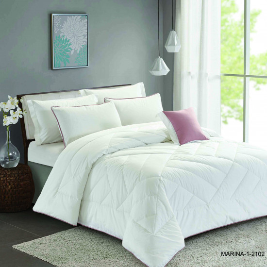 100% COTTON - 4PC COMFORTER SET-SINGLE