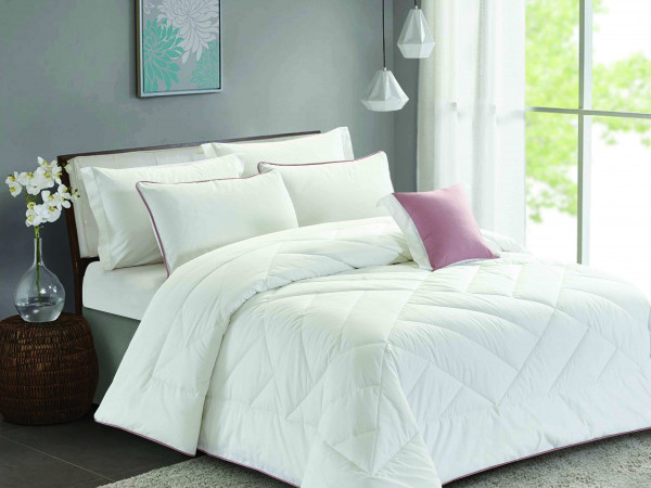 100% COTTON - 4PC COMFORTER SET-SINGLE