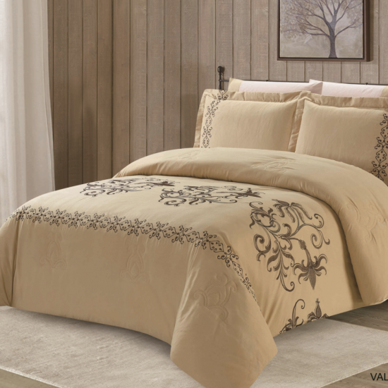 4PC COMFORTER SET-SINGLE - QUEEN SIZE