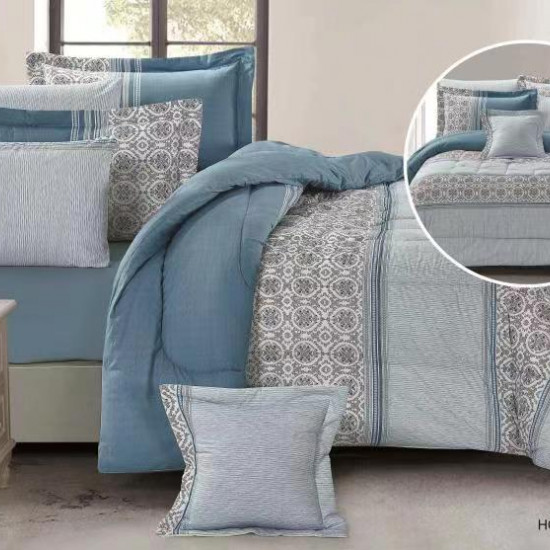 7PC SET DUVET COVER-DOUBLE- 100% COTTON 240x260 7PC SET DUVET COVER-DOUBLE- 100% COTTON 240x260