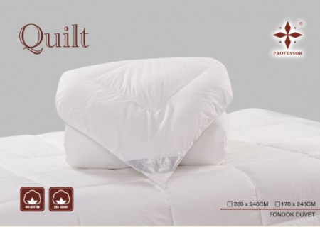 Thin QUILT - DOUBLE - 100% HOTEL COTTON - SUPERKING SIZE - 240*260