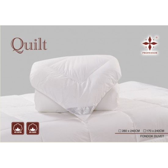 Thin QUILT - DOUBLE - 100% HOTEL COTTON - SUPERKING SIZE - 240*260