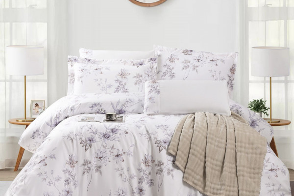 Duvet cover 6pcs set superking size (Without filling)