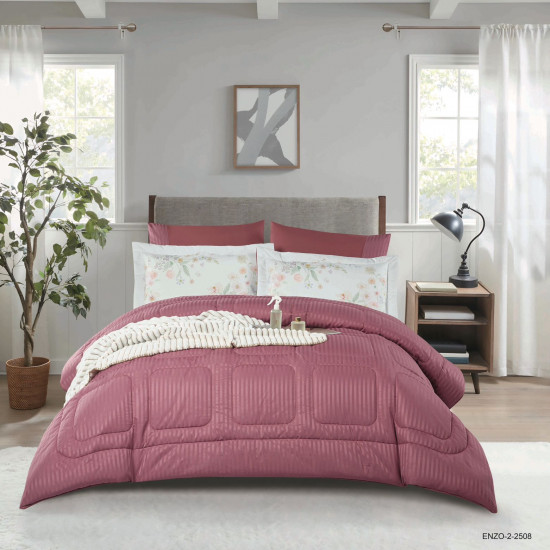 6-Piece Bedding Set – Includes Comforter, Fitted Sheet, and Matching Pillowcases (230 × 250 cm)