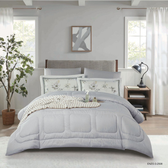 6-Piece Bedding Set – Includes Comforter, Fitted Sheet, and Matching Pillowcases (230 × 250 cm)