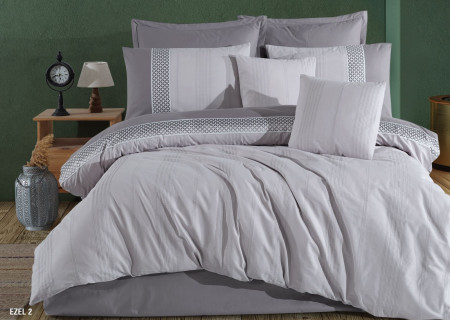 8-Piece Double Super King Size Comforter Set – 100% Turkish Cotton