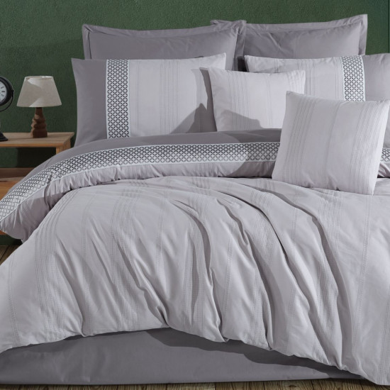 8-Piece Double Super King Size Comforter Set – 100% Turkish Cotton