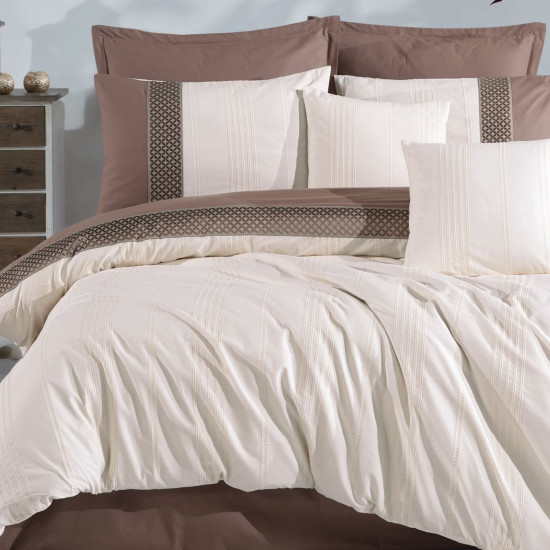 8-Piece Double Super King Size Comforter Set – 100% Turkish Cotton