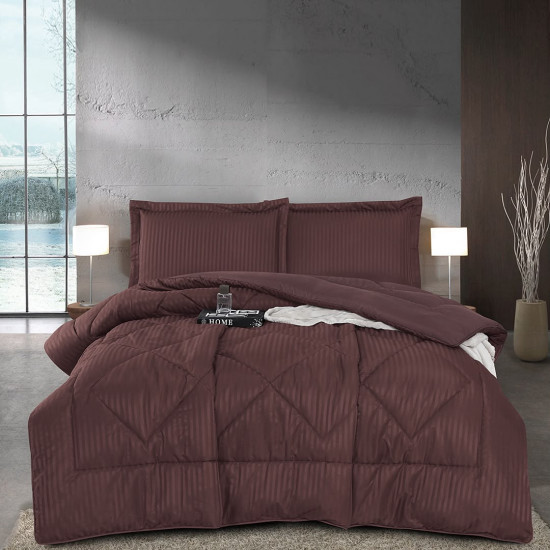 Queen Size 4PCS Bedding Set – Comforter, Fitted Sheet & Pillowcases