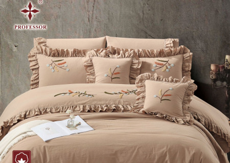 100% Cotton 8-Piece Embroidered Double Comforter Set – Luxury Wedding Edition (New Box Packaging)