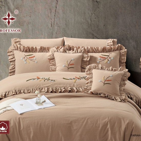 100% Cotton 8-Piece Embroidered Double Comforter Set – Luxury Wedding Edition (New Box Packaging) 100% Cotton 8-Piece Embroidered Double Comforter Set – Luxury Wedding Edition (New Box Packaging)
