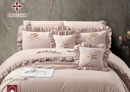 100% Cotton 8-Piece Embroidered Double Comforter Set – Luxury Wedding Edition (New Box Packaging)