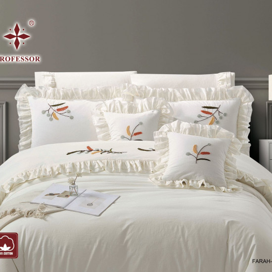 100% Cotton 8-Piece Embroidered Double Comforter Set – Luxury Wedding Edition (New Box Packaging) 100% Cotton 8-Piece Embroidered Double Comforter Set – Luxury Wedding Edition (New Box Packaging)