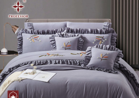 100% Cotton 8-Piece Embroidered Double Comforter Set – Luxury Wedding Edition (New Box Packaging)