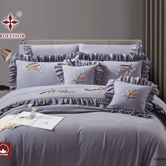 100% Cotton 8-Piece Embroidered Double Comforter Set – Luxury Wedding Edition (New Box Packaging) 100% Cotton 8-Piece Embroidered Double Comforter Set – Luxury Wedding Edition (New Box Packaging)