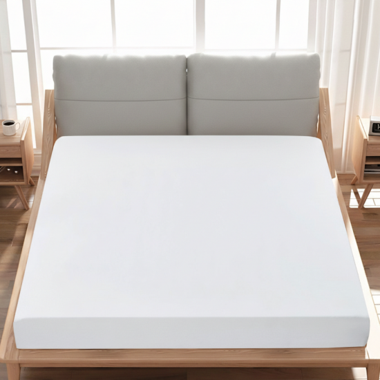 Queen Fitted Sheet – 100% Cotton (160x200+43CM) – 1 Piece