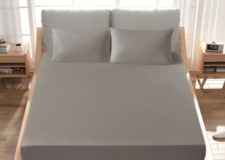 Single Fitted Sheet Set (120×200+40 cm) 2-Pieces set (1PC FITTED SHEET ,1PC PILLOW CASE)