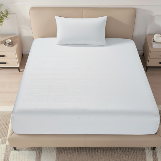 Single Fitted Sheet Set (120×200+40 cm) 2-Pieces set (1PC FITTED SHEET ,1PC PILLOW CASE)