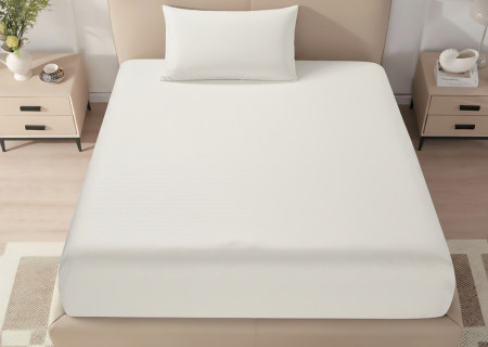 Single Fitted Sheet Set (120×200+40 cm) 2-Pieces set (1PC FITTED SHEET ,1PC PILLOW CASE)