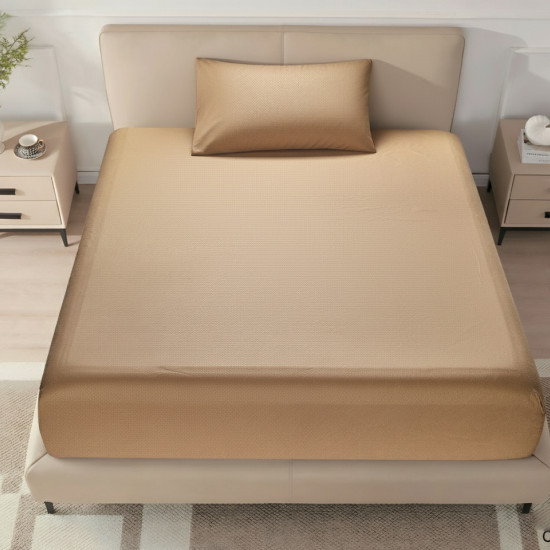 Single Fitted Sheet Set (120×200+40 cm) 2-Pieces set (1PC FITTED SHEET ,1PC PILLOW CASE)