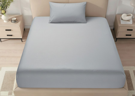 Single Fitted Sheet Set (120×200+40 cm) 2-Pieces set (1PC FITTED SHEET ,1PC PILLOW CASE)