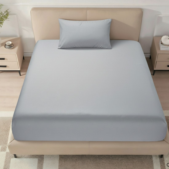 Single Fitted Sheet Set (120×200+40 cm) 2-Pieces set (1PC FITTED SHEET ,1PC PILLOW CASE)