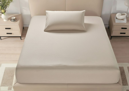 Single Fitted Sheet Set (120×200+40 cm) 2-Pieces set (1PC FITTED SHEET ,1PC PILLOW CASE)