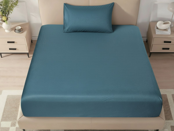 Single Fitted Sheet Set (120×200+40 cm) 2-Pieces set (1PC FITTED SHEET ,1PC PILLOW CASE)