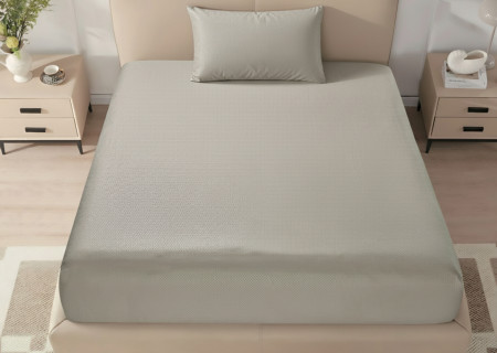 Single Fitted Sheet Set (120×200+40 cm) 2-Pieces set (1PC FITTED SHEET ,1PC PILLOW CASE)