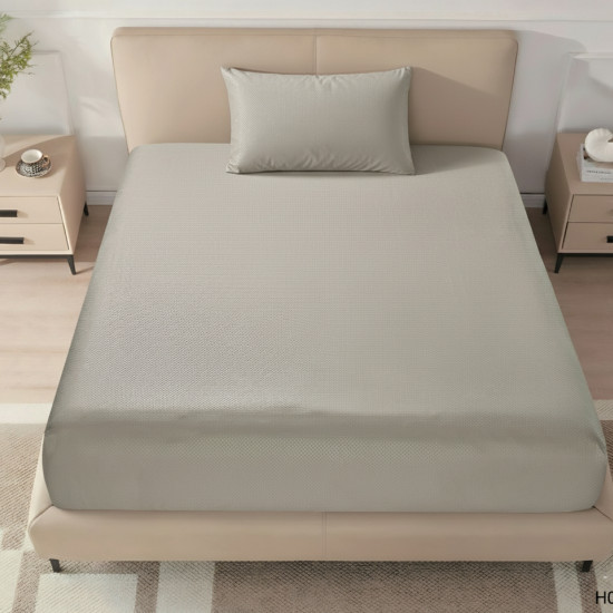 Single Fitted Sheet Set (120×200+40 cm) 2-Pieces set (1PC FITTED SHEET ,1PC PILLOW CASE)