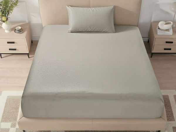 Single Fitted Sheet Set (120×200+40 cm) 2-Pieces set (1PC FITTED SHEET ,1PC PILLOW CASE)