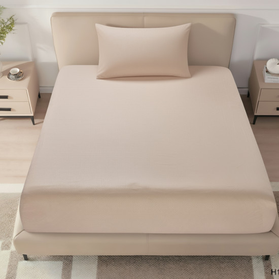 Single Fitted Sheet Set (120×200+40 cm) 2-Pieces set (1PC FITTED SHEET ,1PC PILLOW CASE)