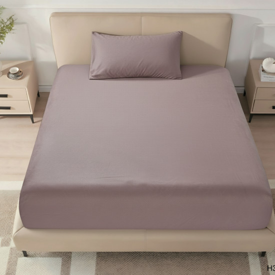 Single Fitted Sheet Set (120×200+40 cm) 2-Pieces set (1PC FITTED SHEET ,1PC PILLOW CASE)