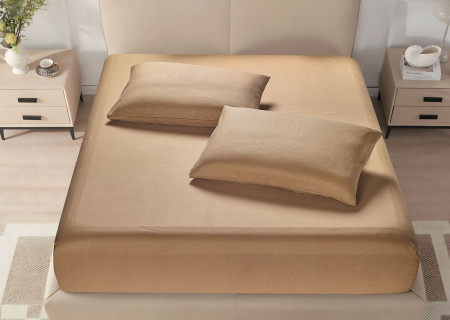 Microfiber Fitted Sheet – King (200×200 + 40 cm) – 3-Piece Set