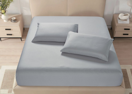 Microfiber Fitted Sheet – King (200×200 + 40 cm) – 3-Piece Set