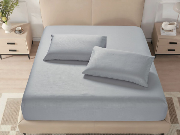Microfiber Fitted Sheet – King (200×200 + 40 cm) – 3-Piece Set