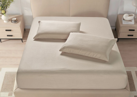Microfiber Fitted Sheet – King (200×200 + 40 cm) – 3-Piece Set
