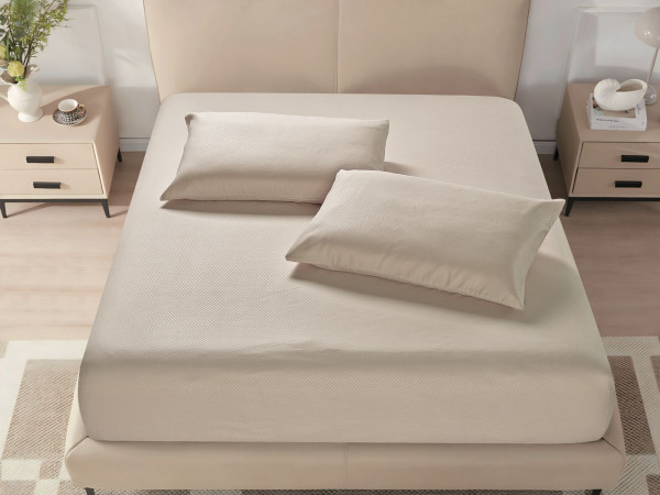 Microfiber Fitted Sheet – King (200×200 + 40 cm) – 3-Piece Set