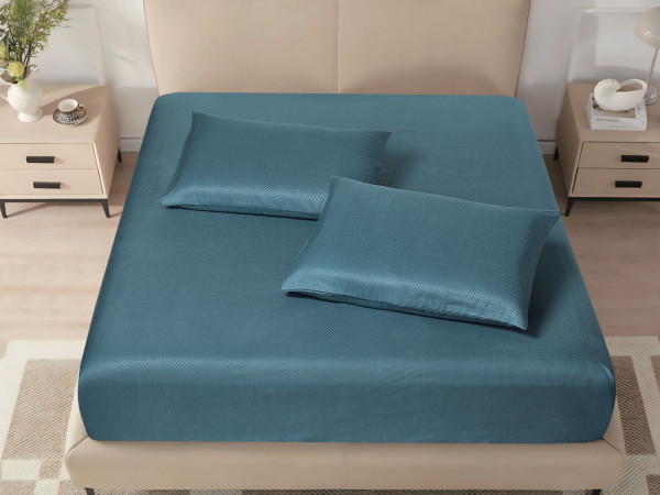 Microfiber Fitted Sheet – King (200×200 + 40 cm) – 3-Piece Set