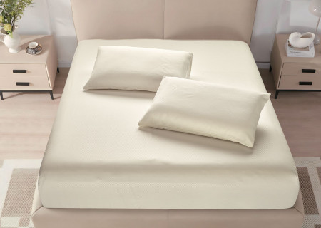 Microfiber Fitted Sheet – King (200×200 + 40 cm) – 3-Piece Set