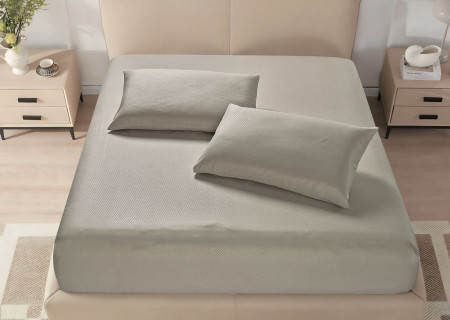 Microfiber Fitted Sheet – King (200×200 + 40 cm) – 3-Piece Set