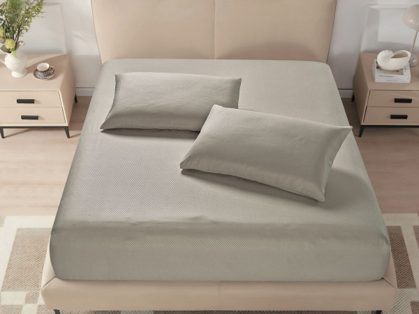 Microfiber Fitted Sheet – King (200×200 + 40 cm) – 3-Piece Set