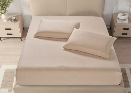 Microfiber Fitted Sheet – King (200×200 + 40 cm) – 3-Piece Set