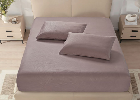 Microfiber Fitted Sheet – King (200×200 + 40 cm) – 3-Piece Set