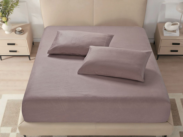 Microfiber Fitted Sheet – King (200×200 + 40 cm) – 3-Piece Set