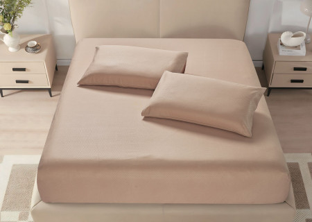 Microfiber Fitted Sheet – King (200×200 + 40 cm) – 3-Piece Set